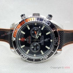 Omega Seamaster 600 Black Rubber  Orange Watch Japan Quartz