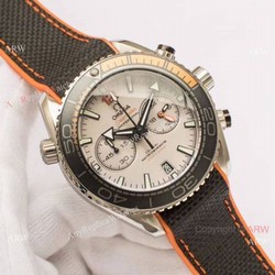 Japan Grade Omega Seamaster Replica Planet Ocean 600m Chronograph Watch  White Dial