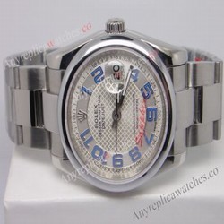 Rolex Datejust NEW Blue Arabic Markers Oyster watch 36mm