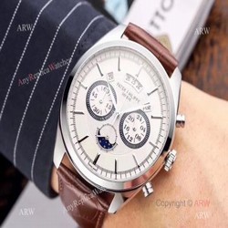 New Patek Philippe Grand Complication Moon Watch Brown Leather Band