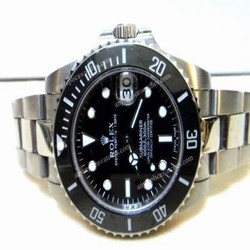 High Quality Replica Rolex Ceramic Bezel Submariner Black face Replica Watch Ladies 36mm