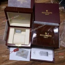 NEW Patek Philippe Box Replica  Polished Red Wood Patek Philippe Watch Replica Boxes
