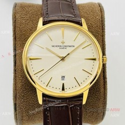 2021 New! MK Factory V4 Swiss Vacheron Constantin Patrimony Watch Yellow Gold 40mm