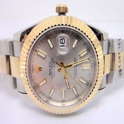Swiss Quality Replica Rolex Datejust II 2-Tone Silver Face DJII Extra Large