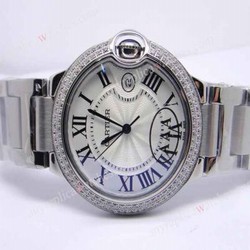 High Quality Cartier Watch Sale  Ballon Bleu De Cartier Diamond Bezel Watch Medium Size 36mm