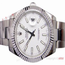 NEW UPGRADED Rolex Datejust II Watch / AAA Grade / SS Oyster White Face