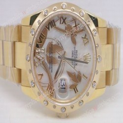 Yellow Gold Rolex Replica Watch  Goldust Dream Diamond Watch