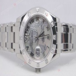 Rolex White Gold Masterpiece White MOP Face Lady Size
