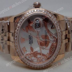 ROLEX DATEJUST SPECIAL EDITION ROSE GOLD WATCH WHITE MOP