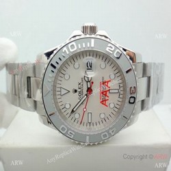 SS Yacht-master Gray Bezel Silver Face Mens watch 40mm