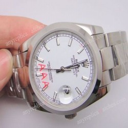 Rolex Oyster Band Silver Face Datejust Replica Watch