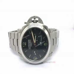 Luminor Panerai GMT Stainless Steel 72 Power Reserve Movement 44mm Watch