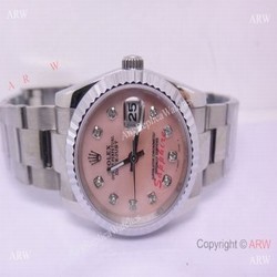 Rolex Oyster Datejust Pink MOP Face High Quality Replica Rolex Couple Watches