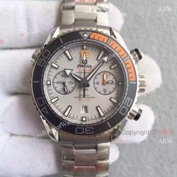 (OM)Swiss Copy Omega Seamaster 600m  Planet Ocean Master Gray Chronograph Watch