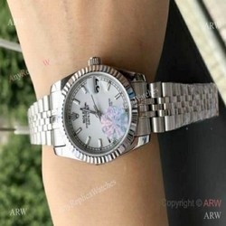 Copy Rolex Datejust 31mm Medium watch  Stainless Steel Jubilee White Dial
