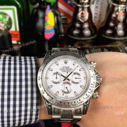 New Rolex Daytona SS White Dial Watch Vintage Rolex Replica Watches