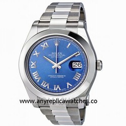Replica Rolex Datejust II  SS Blue Roman Dial  Datejust 2 Watch