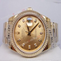 Rolex Datejust II Watch / AAA Grade / All Gold President / Buy Replica