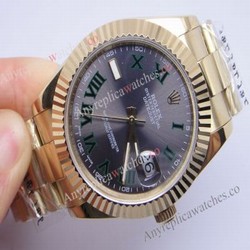 NEW UPGRADED Rolex Oyster Perpetual Datejust II Fluted Bezel Roman Watch 41MM