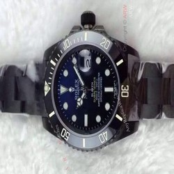 Rolex Blaken Replica Submariner Watch  D-Blue Face Black Ceramic