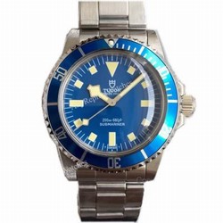 Tudor Snowflake Vintage Watch Replicas Stainless Steel Blue Bezel Asia 2836 Movement