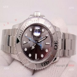 Rolex YACHT-MASTER 116622 RHODIUM GREY DIAL / BLUE ACCENTS
