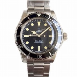 Clone Swiss ETA 2836 Replica Vintage Tudor Snowflake Submariners SS Black Bezel Watch