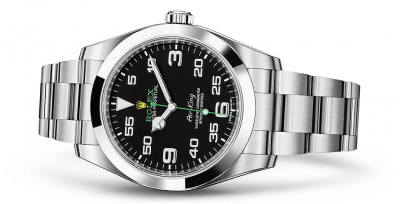 New Upgraded Rolex Air King 116900 Black Face Stainless Steel Replica Watch 1:1