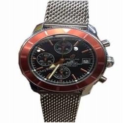 Copy Breitling Aeromarine Superocean Heritage Chronograph Watch SS Red Bezel