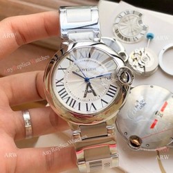 Copy Cartier Ballon Bleu 8215 Automatic Watch Stainless Steel 42mm