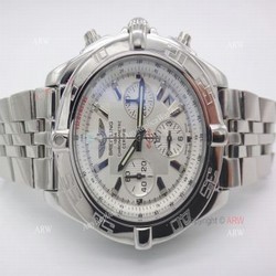 Replica Breitling Chronomat B01 SS Silver Dial Chronograph Watch