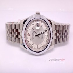 Women Rolex Datejust Silver Face Jubilee Band Rolex Couple Watches