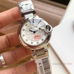 Swiss Quality Womens Fake Cartier Watch Ballon Bleu de 33mm
