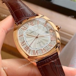 Swiss Quality Cartier Drive De Rose Gold Asia 8215 Watch