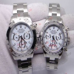 Replica rolex daytona stainless steel white face automatic watch