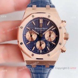 BF Factory Audemars Piguet Royal Oak 26331or Copy Watch Rose Gold Blue Face