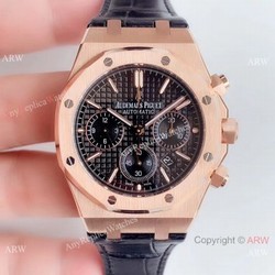 BF Swiss Audemars Piguet Royal Oak 26331OR Rose Gold Black Watch  Super Clone