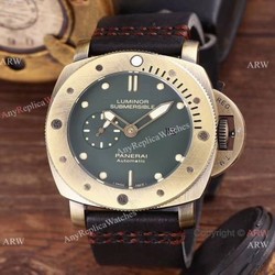 AAA Replica Panerai PAM382 Luminor Submersible Bronze Case Watch