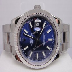 NEW UPGRADED Replica Rolex Datejust II  SS Blue Face  DJII Watch 41MM