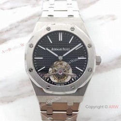 Audemars Piguet Replica Royal Oak Tourbillon 41mm Watch  Stainless Steel Black Dial For Man