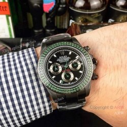 New  Daytona Rolex Rainbow Replica Watch All Black Limited Edition