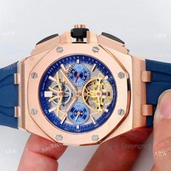 Copy Audemars Piguet Royal Oak offshore Watches Rose Gold Gold Hollow Dial
