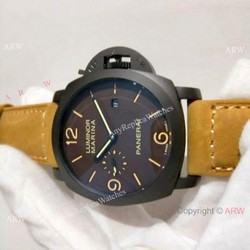 Panerai Luminor Marina Black Steel Replica Watch  PAM386