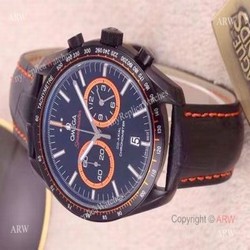 Omega Dark Side Of The Moon Copy Watches Orange Sub-dials