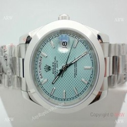 Stainless Steel Light Blue Dial Rolex Presidential Replica Watch DD 40mm