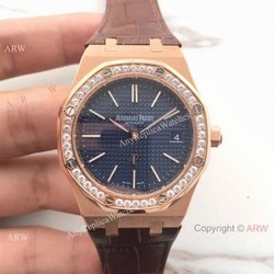 JH Factory Replica Audemars Piguet Jumbo Extra Thin Rose Gold Diamond AP Watch 39MM