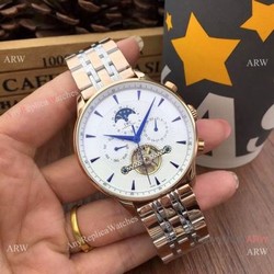 IWC Portuguese Moonphase Replica Watches Two Tone Rose Gold 44MM