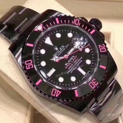 Rolex Blaken Replica Submariner Pink Lady 40mm Watch New Style
