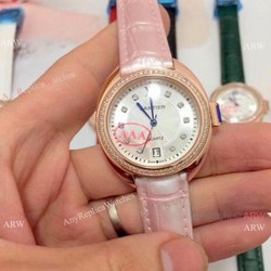 Japan Quartz Replica Cle de Cartier Lady Watch Rose Gold Pink Version