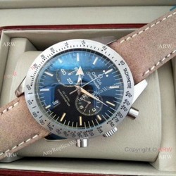 Low Price Omega Clone Watch Speedmaster SS Black Dial Chronograph Watches